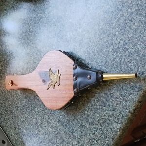 Home Bellows Wood, Leather and Brass